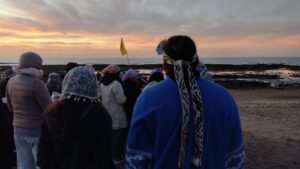 Integrantes de Encuentro Indígena participaron de la restitución de restos de habitantes originarios en Las Grutas