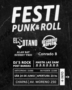 El Sótano vuelve a Tres Arroyos en el Festi Punk y Rock