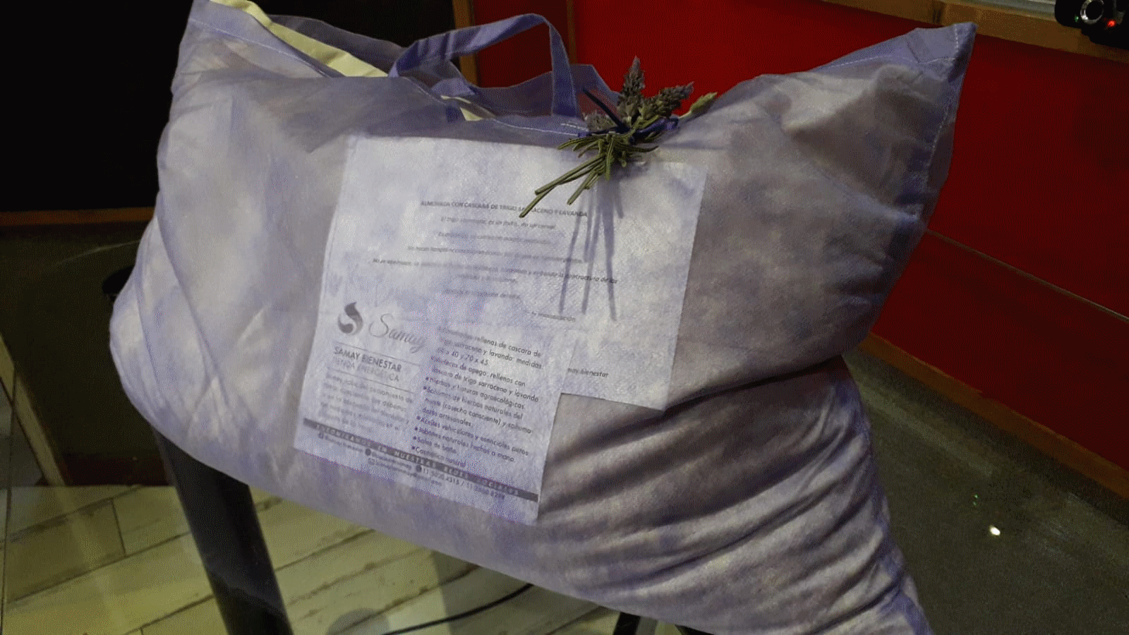 Samay, almohadas terapéuticas con trigo sarraceno y lavanda