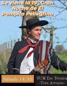 Emiliano “Pampita” Pellegrino hará su peña este fin de semana