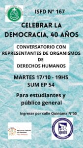Conversatorio “Celebrar la democracia, 40 años”