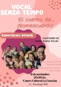 Vocal Senza Tempo se presenta en el Centro Cultural La Estación