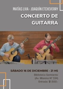 Concierto de Guitarras en la Biblioteca Sarmiento