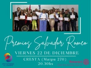 Rotaract entregará los premios Salvador Romeo