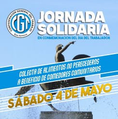 La CGT realiza su jornada solidaria en Plaza San Martín