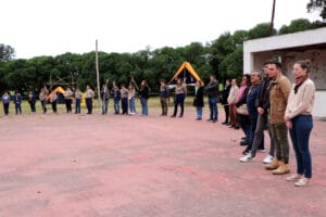 San Cayetano: funcionarios en el acto por los 45 años de la Agrupación Scout