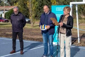 Nombramiento de la Plazoleta “Adela Gundensen” e inauguración del Playón Deportivo en Orense