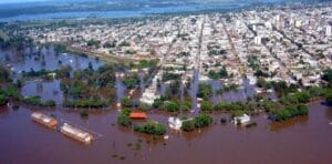 Concordia inundada: esperan la mayor crecida del Río Uruguay