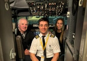 Emoción en el aire: Piloto tresarroyense homenajeó a su papá en pleno vuelo (video)