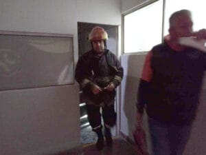 Principio de incendio en un tablero eléctrico en el Hospital Pirovano