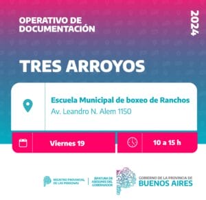 Nuevo Operativo de Documentación en Tres Arroyos