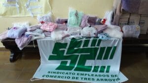 Acción solidaria del gremio mercantil y básico de 800.000 pesos