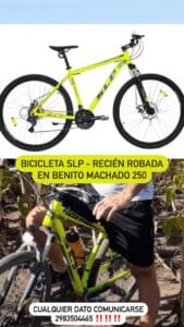 Robaron una bicicleta en Benito Machado al 200