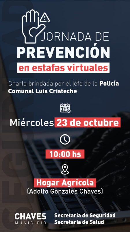 Chaves: Jornada de prevención en estafas virtuales