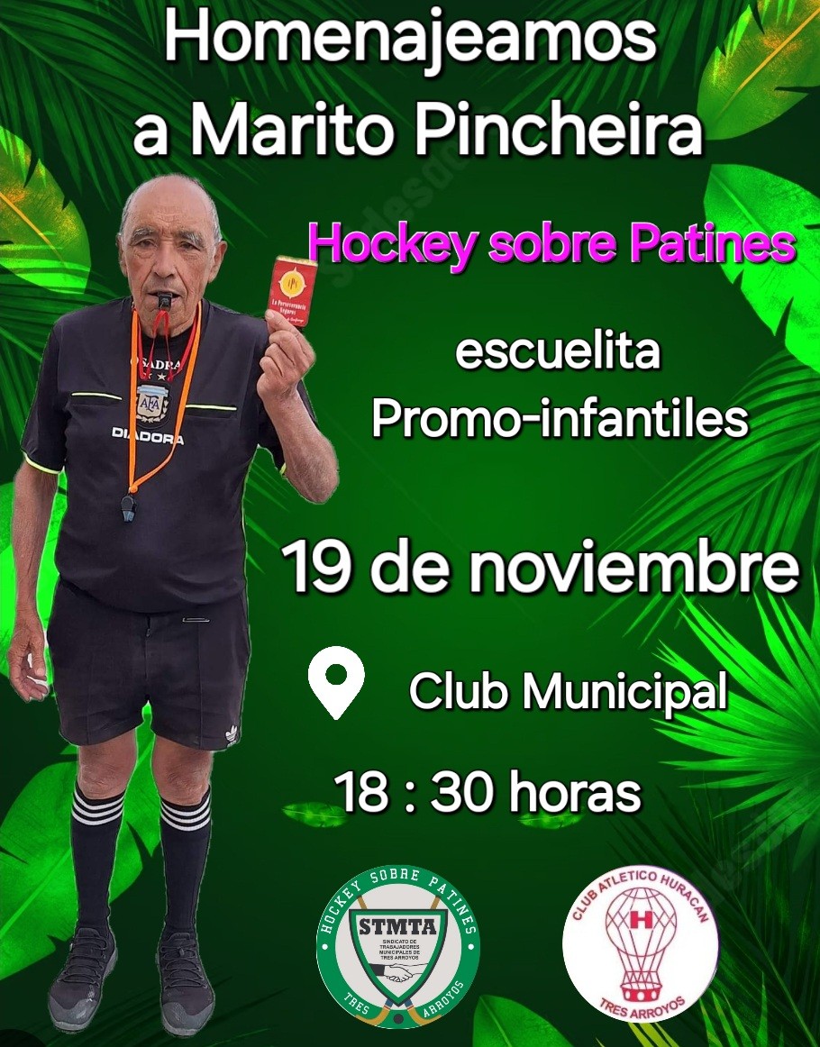 El hockey sobre patines del Municipal homenajea a Mario Pincheira