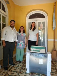 Entrega de calefactores en instituciones educativas