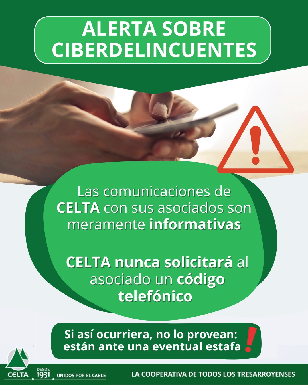 CELTA alerta a sus asociados sobre el accionar de ciberdelincuentes