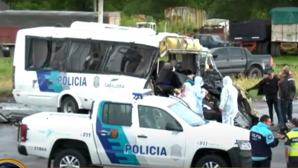 Choque fatal de policías: Trasladaron a Pergamino a un oficial herido