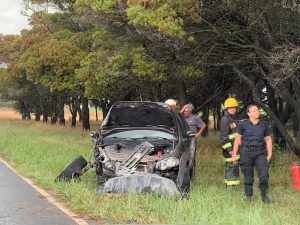 En medio de las intensas precipitaciones: Importante accidente de tránsito en Ruta 73 (videos)