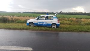 En medio de las intensas precipitaciones: Importante accidente de tránsito en Ruta 73 (videos)