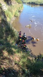 Claromecó. Cayó un cuatriciclo al arroyo. Sus ocupantes, dos mujeres, al Hospitalito