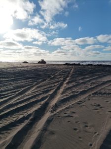 Intensa tarea de mantenimiento luego de la sudestada en la Villa Balnearia