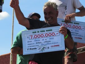 Pesca: Carlos Ginel de Necochea ganó el concurso de Orense