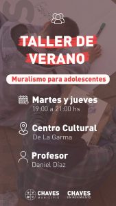 De la Garma: talleres de verano para niños, niñas y adolescentes