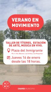 Chaves: Segunda Jornada de “Verano en Movimiento” en Plaza del Inmigrante