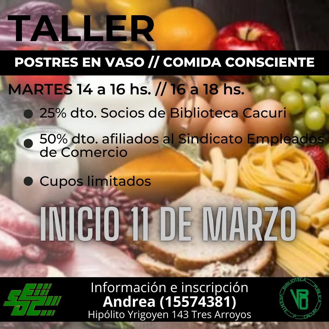 Taller de Pastelería artesanal en la Cacuri